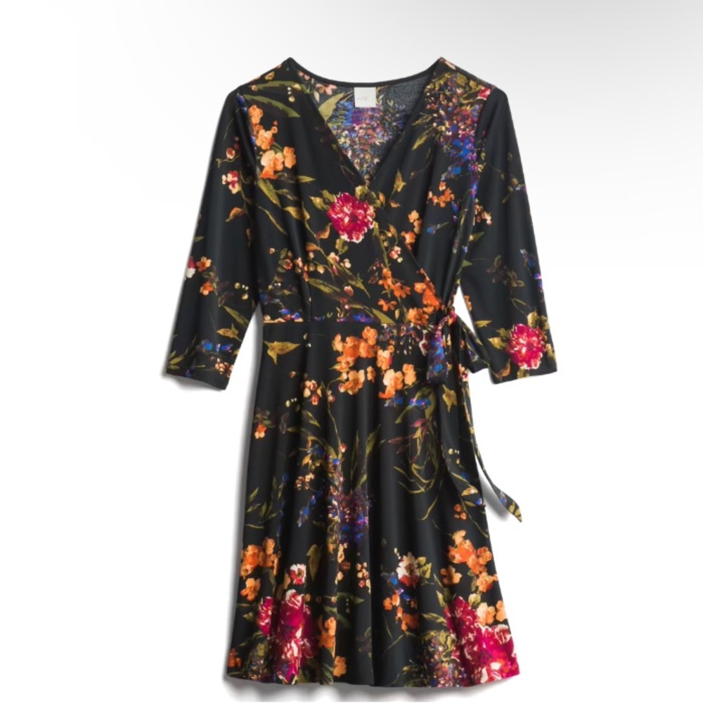 Faux Wrap Knit Dress